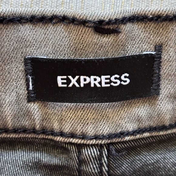 Express Women's Skinny High Rise Jeans SZ 8 Gray - Picture 5 of 12
